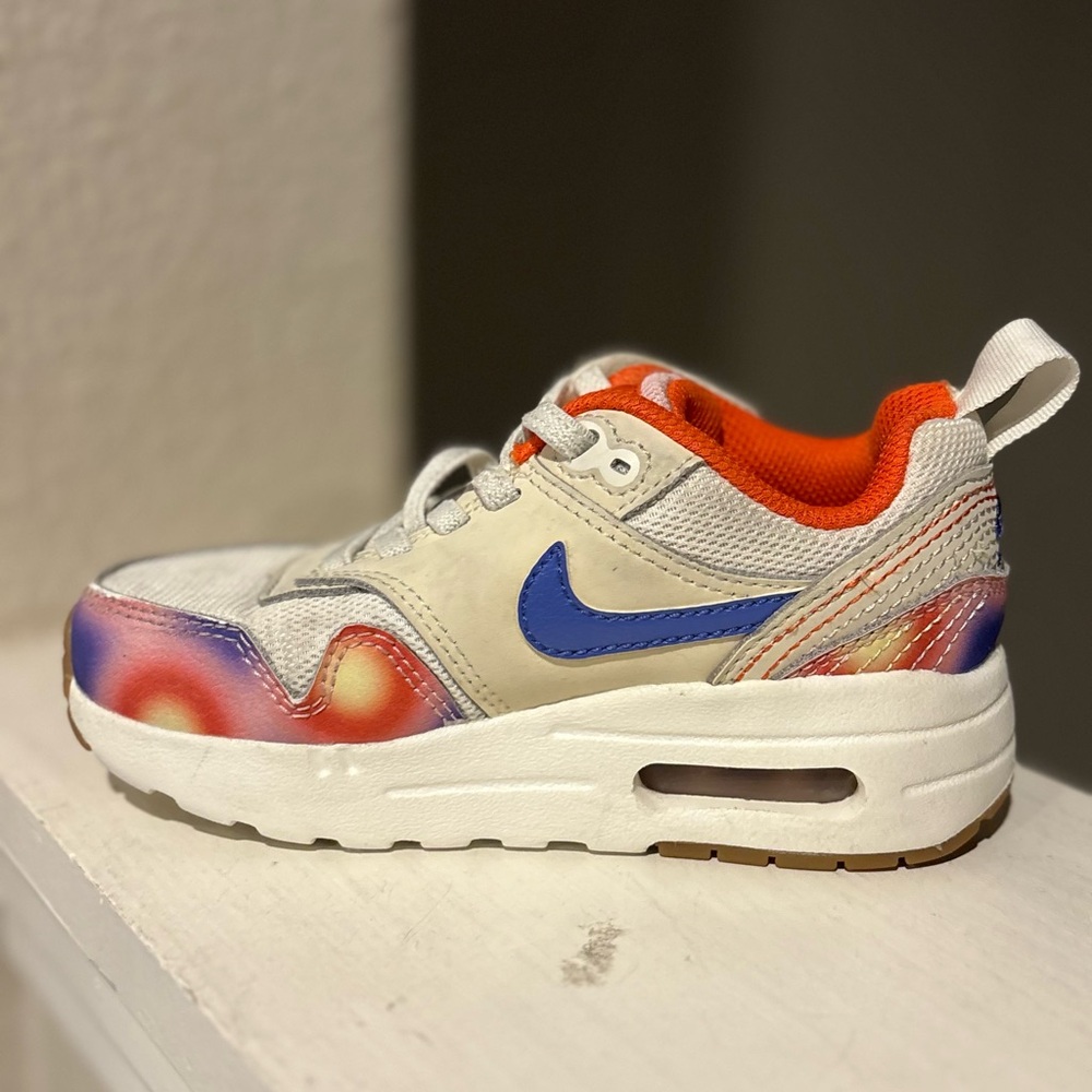 Nike Air Max 1 SE GS 'Everything You Need" FN7286-100 White Blue Youth Boys 9C - Picture 3 of 9